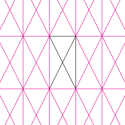 Domestic Stitches - Criss Cross Vertical