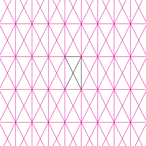 Domestic Stitches - Criss Cross Vertical