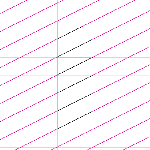 Domestic Stitches - Half Rectangle