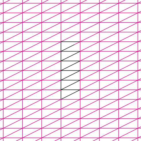 Domestic Stitches - Half Rectangle