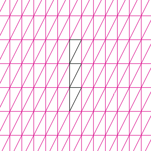 Domestic Stitches - Half Rectangle Vertical