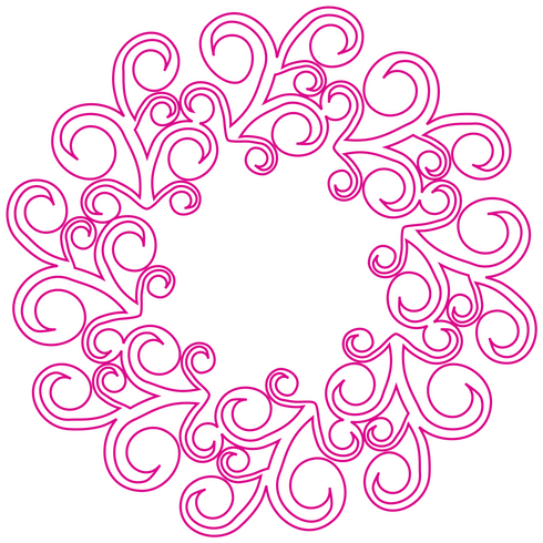 Double Swirl Feather Wreath