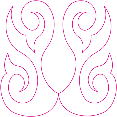 Fancy Ribbon Candy Square