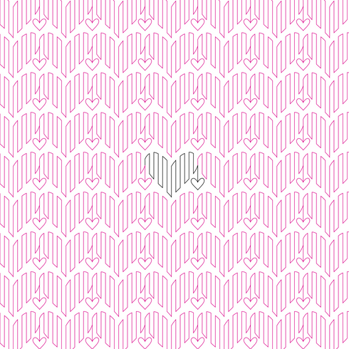 Graphic Double Hearts