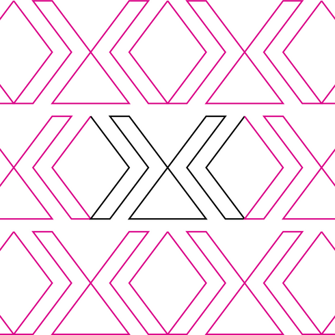 Hugs and Kisses Geometric