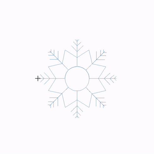 Joyeuses Fetes Snowflake